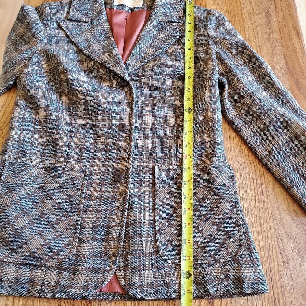 Pendleton Pure Wool Women's Blazerjacket Size 8 V… - image 6